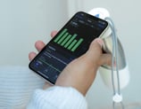 liquisip bottle with smartphone connectivity, white bottle