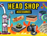 Smoking papers, bongs and grinders, measuring scale for sale