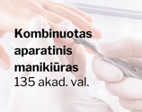 Kombinuotas aparatinis manikiūras 135 val