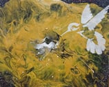 Colibri - 35€ - Peinture acrylique techniques mixte - 2024