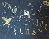 Colibris Go with the flaw -60€ -  60x40 - peinture acrylique - 2024