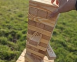 XXL jenga su užduotimis žaidimų nuoma
