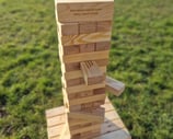 XXL jenga su užduotimis žaidimų nuoma