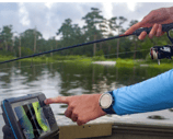 sonar training on lake