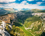 gorges du Verdon canyon from above