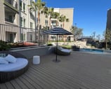 luxury apartment pool deck