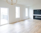 light wood flooring in living room