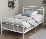 metal single bed, Amazon affiliate link