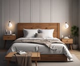 Wood King Size Bed paid link.