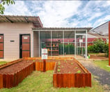 Raised farming beds for gardening and harvesting at Casa Candali farmstay