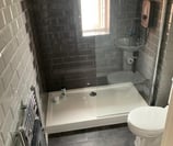 new shower tray fitted by axm in worcestershire