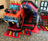 3D Monster Truck Bouncy Castle Party Package - Jumpin Janners - Bouncy Castle Hire Plymouth