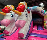 Twin Headed Unicorn Bouncy Castle