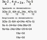 Aprendendo equação do primeiro grau.