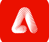 a triangle shaped triangle with dots on it