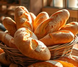 un panier de baguettes