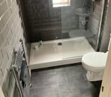 Shower installation completed by AXM Plumbing Services in Pershore