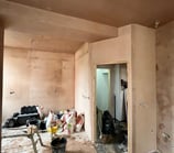 Plastering over old walls in Worcester home, top-quality skimming service by D and N.