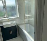 Sink plumbing installation completed by AXM Plumbing Services in Evesham