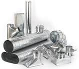 High-efficiency HVAC duct system for residential use.