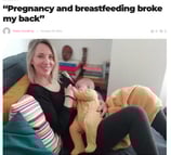 Pregnancy and breastfeeding broke my back