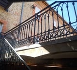 Garde Corps a barreaux en fer forgé au couvent de Massac