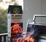Charcoal briquette box with burning flame for shisha or BBQ – PT Jatayu