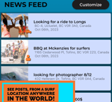DropIn Surf trip planner photo of the app, surf watersport app 