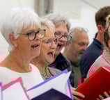 Cwmdu community choir at Cwmdu show