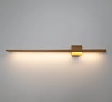 applique luce led illuminazione muro legno