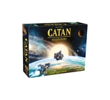 a box of catan and a catan board game