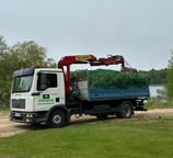 Savivartis su kranu, fiskaras, savivartis, šakų išvežimas