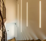 scale moderne con profilo incasso cartongesso led