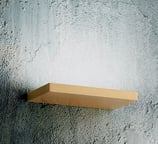 applique luce led illuminazione muro legno moderna