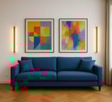 applique muro biemissione led legno soggiorno veletta