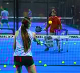 Private padel lesson at The Padel Training Camp with personalized attention