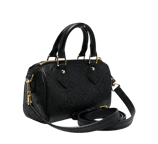 Louis Vuitton Nano Black Monogram Speedy Gold Hardware