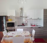 kitchen of gelsomino apartment in villa ombrosa