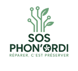 Logo SOS PHON’ORDI – Réparation électronique de smartphones, ordinateurs, consoles et PC gamer