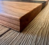 a wooden cutting board