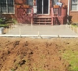 concrete patio deck with concrete steps concrete contractors huntsville al