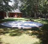 custom concrete design for backyard in huntsville