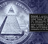 dollar bill, illuminati eye symbol