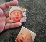 custom photo magnets of newborn picture