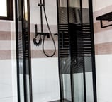 Modern bathroom amenities