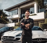 low-angle photography of blue glass walled building during daytime