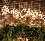 Merry Christmas sign to hire