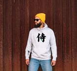 Hoodies blanc broder en calligraphie Japonaise 