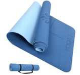 a yoga mat with a yoga mat and a yoga mat