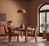 salle a manger terracotta
